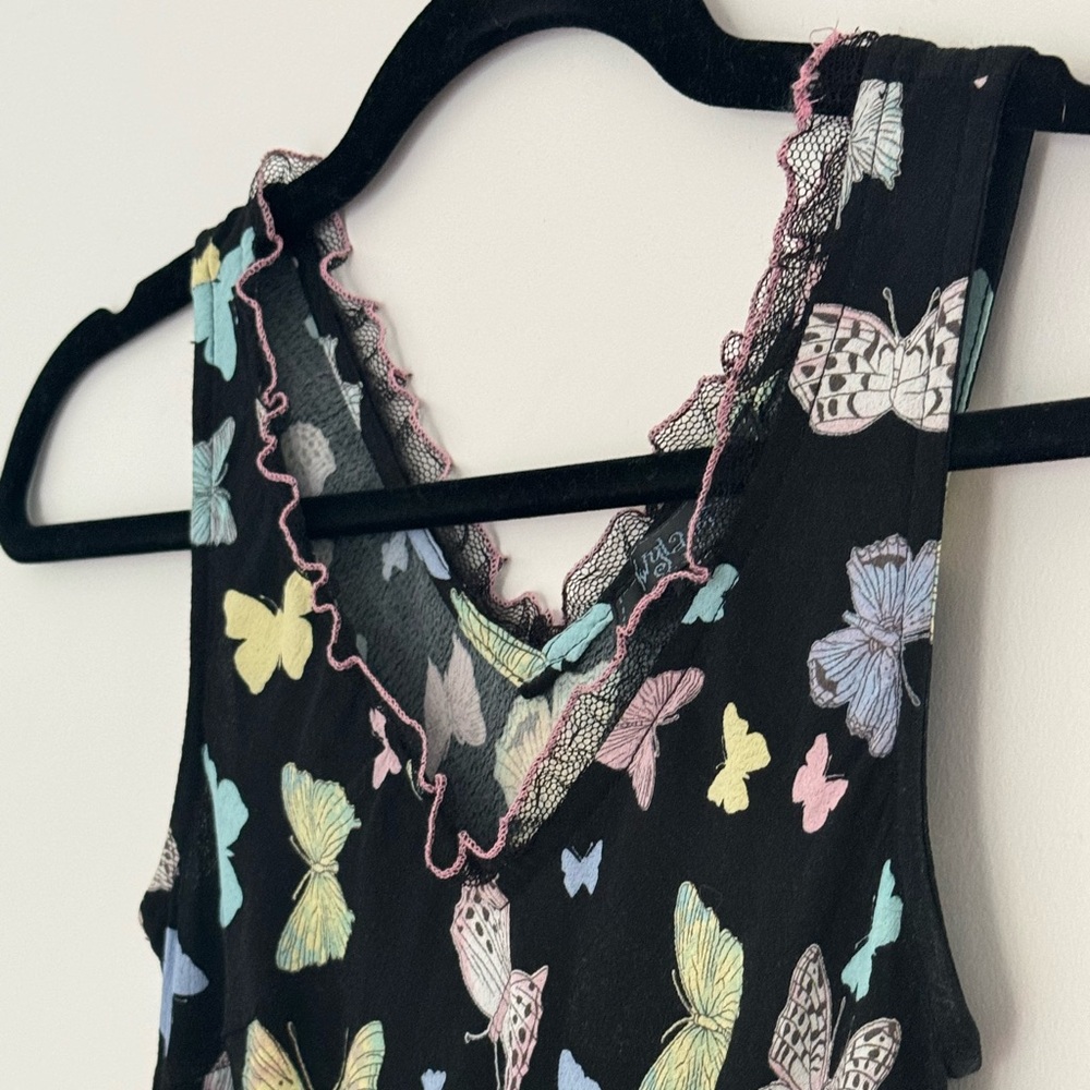 Vintage y2k Butterfly Slip Dress